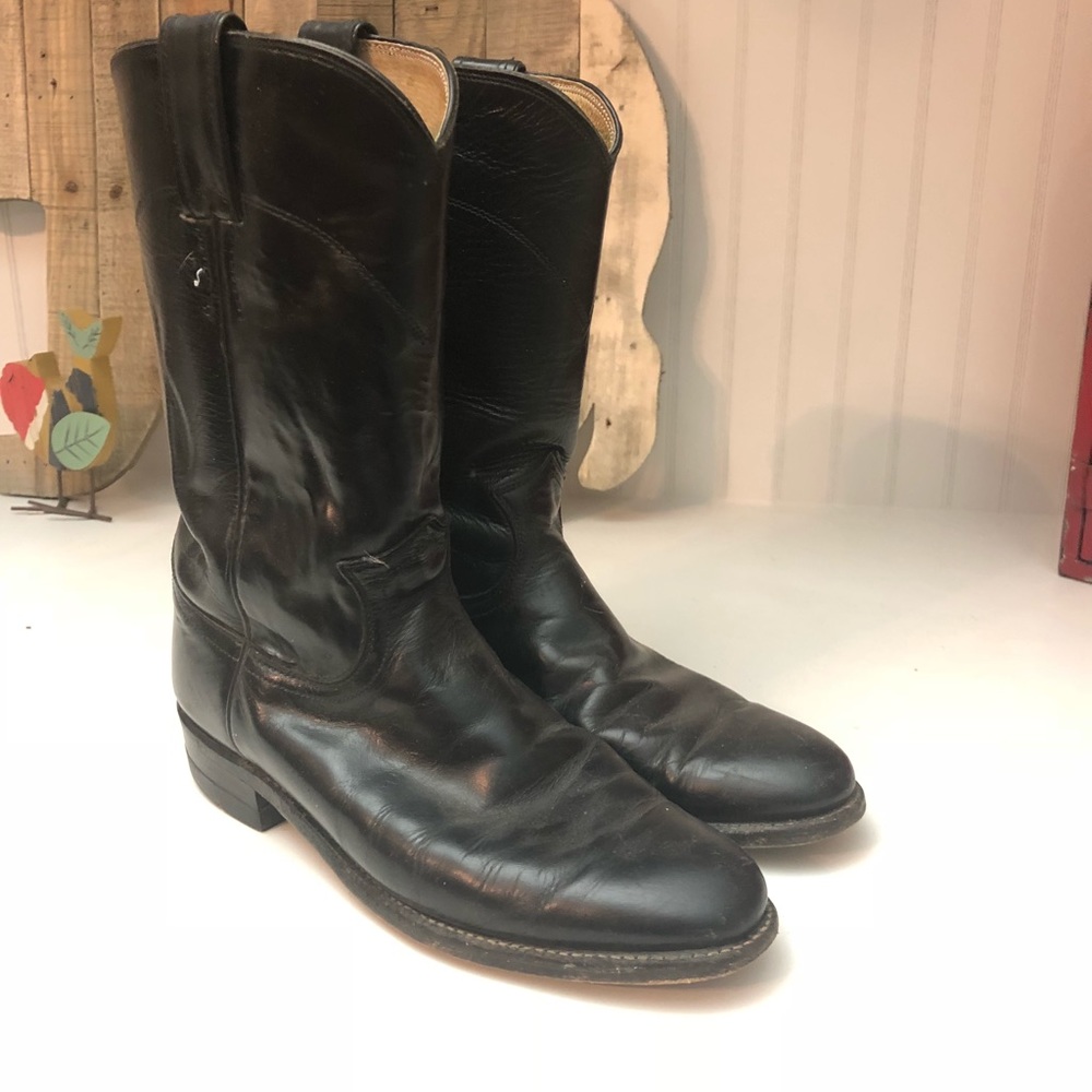 Black Justin Roper Boots